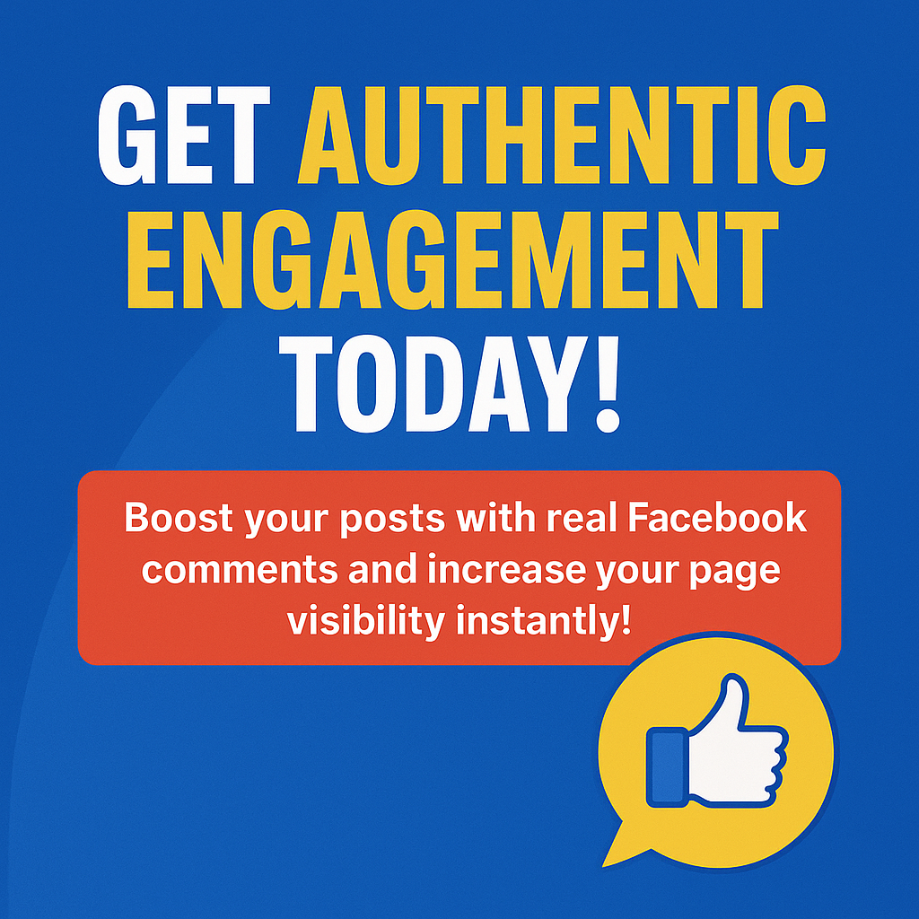 Facebook Custom Comments - QTY 10